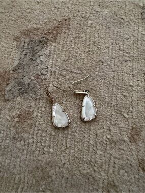 Kendra Scott iridescent Teardrop Dangle Earrings